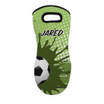 Soccer Neoprene Oven Mitt - Single w/ Name or Text