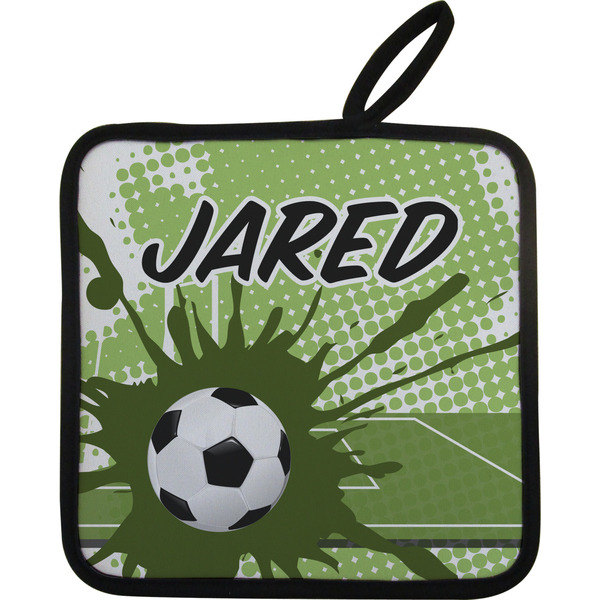 Custom Soccer Pot Holder w/ Name or Text