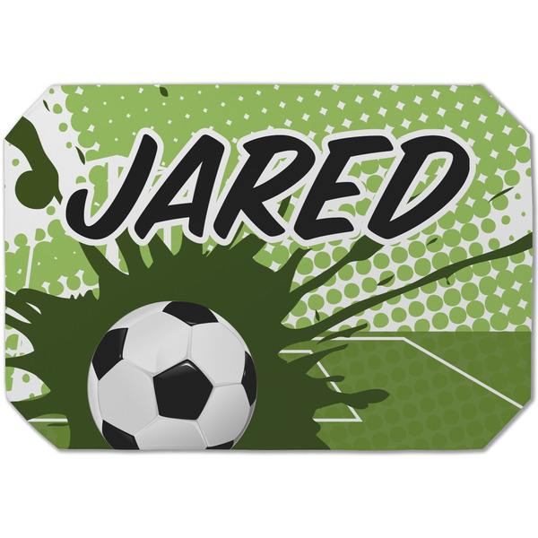 Custom Soccer Dining Table Mat - Octagon (Single-Sided) w/ Name or Text