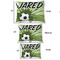 Soccer Outdoor Dog Beds - SIZE CHART