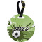 Soccer Personalized Round Luggage Tag