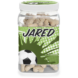 Soccer Dog Treat Jar (Personalized)