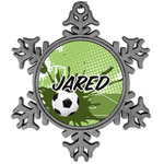 Soccer Vintage Snowflake Ornament (Personalized)