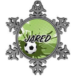 Soccer Vintage Snowflake Ornament (Personalized)