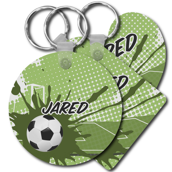 Custom Soccer Plastic Keychain (Personalized)