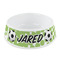 Soccer Plastic Pet Bowls - Small - MAIN