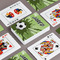 Soccer Playing Cards - Front & Back View