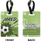 Soccer Rectangle Luggage Tag (Front + Back)