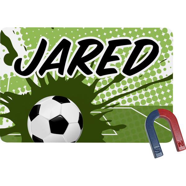 Custom Soccer Rectangular Fridge Magnet (Personalized)