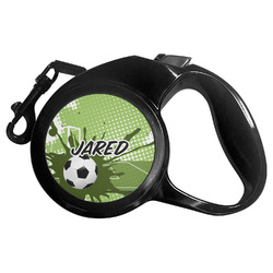 Soccer Retractable Dog Leash - Small (Personalized)