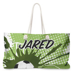 Soccer Large Tote Bag with Rope Handles (Personalized)