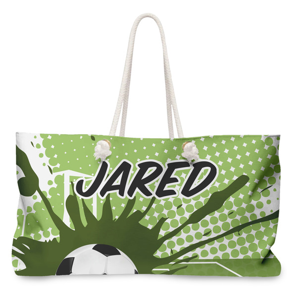 Custom Soccer Large Tote Bag with Rope Handles (Personalized)