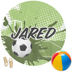 Soccer Round Beach Towel (Personalized)