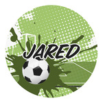 Soccer Round Decal - Large (Personalized)