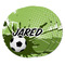 Soccer Round Fridge Magnet - THREE