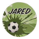 Soccer Round Linen Placemat - Single Sided (Personalized)