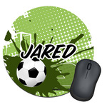 Soccer Round Mouse Pad (Personalized)