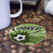 Soccer Round Paper Coaster - Front