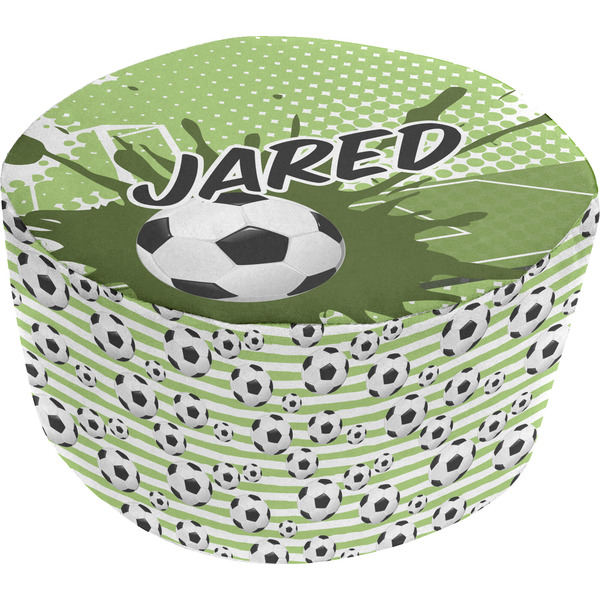 Custom Soccer Round Pouf Ottoman (Personalized)