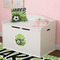 Soccer Round Wall Decal on Toy Chest