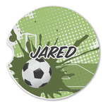 Soccer Sandstone Car Coaster - Single (Personalized)