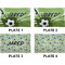 Soccer Set of Rectangular Dinner Plates (Approval)