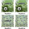 Soccer Set of Square Dinner Plates (Approval)