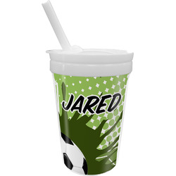 Soccer Sippy Cup with Straw (Personalized)