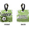 Soccer Square Luggage Tag (Front + Back)