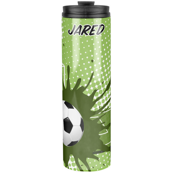 Custom Soccer Stainless Steel Skinny Tumbler - 20 oz (Personalized)