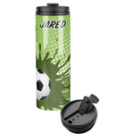 Soccer Stainless Steel Skinny Tumbler (Personalized)