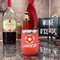 Soccer Stainless Wine Tumblers - Coral - Single Sided - In Context