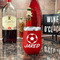 Soccer Stainless Wine Tumblers - Red - Double Sided - In Context