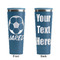 Soccer Steel Blue RTIC Everyday Tumbler - 28 oz. - Front and Back