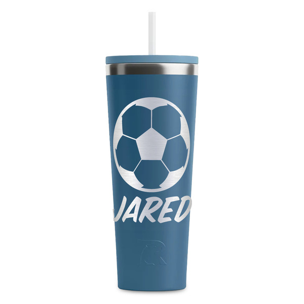 Custom Soccer RTIC Everyday Tumbler with Straw - 28oz (Personalized)