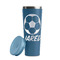 Soccer Steel Blue RTIC Everyday Tumbler - 28 oz. - Lid Off