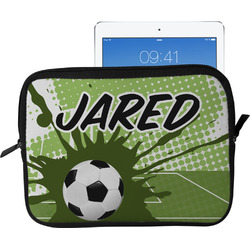 Soccer Tablet Case / Sleeve - Large (Personalized)