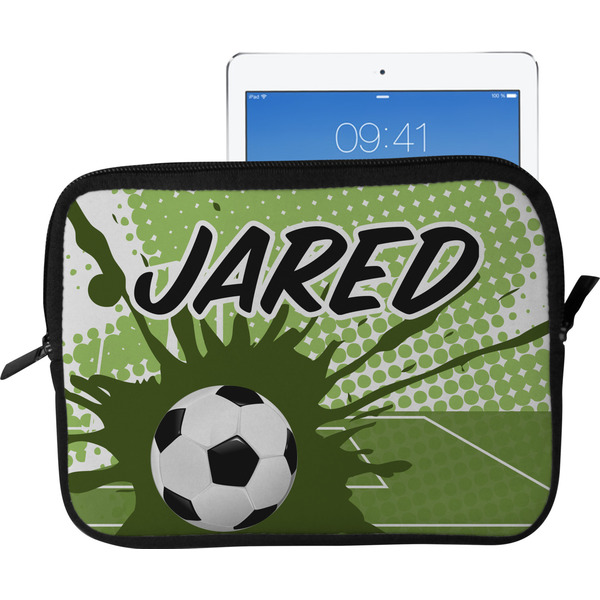 Custom Soccer Tablet Case / Sleeve - Large (Personalized)