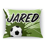 Soccer Rectangular Throw Pillow Case (Personalized)