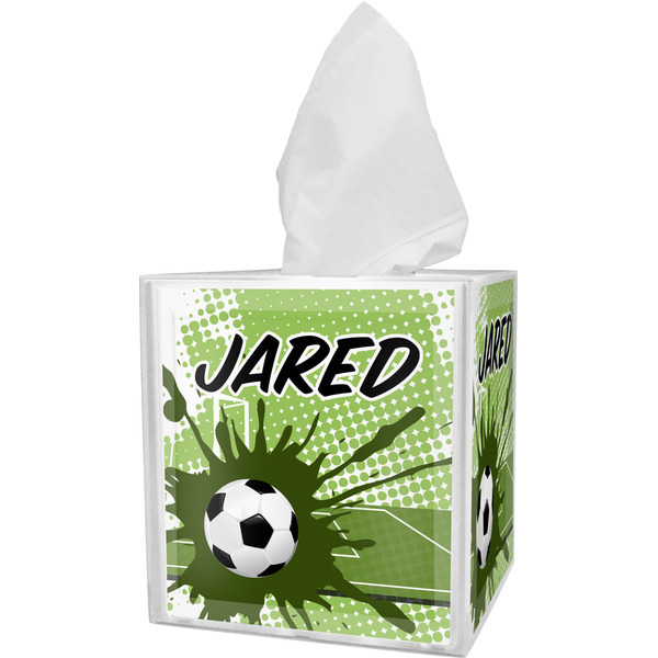 Custom Soccer Tissue Box Cover (Personalized)