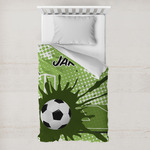 Soccer Toddler Duvet Cover w/ Name or Text