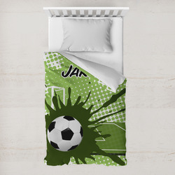 Soccer Toddler Duvet Cover w/ Name or Text