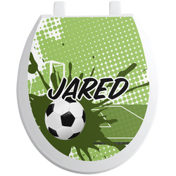 Soccer Toilet Seat Decal - Round (Personalized)