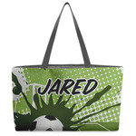 Soccer Beach Totes Bag - w/ Black Handles (Personalized)