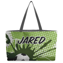 Soccer Beach Totes Bag - w/ Black Handles (Personalized)