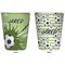 Soccer Trash Can White - Front and Back - Apvl