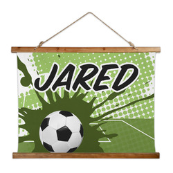 Soccer Wall Hanging Tapestry - Wide (Personalized)