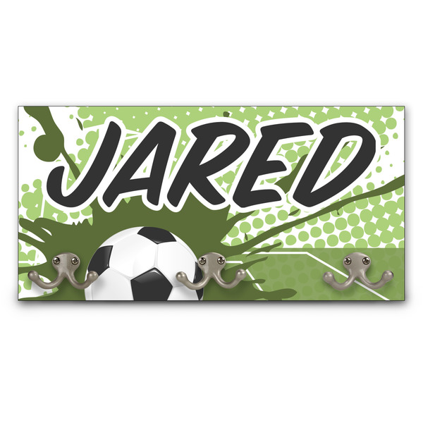 Custom Soccer Wall Mounted Coat Rack (Personalized)