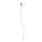 Soccer White Plastic 7" Stir Stick - Oval - Single Stick