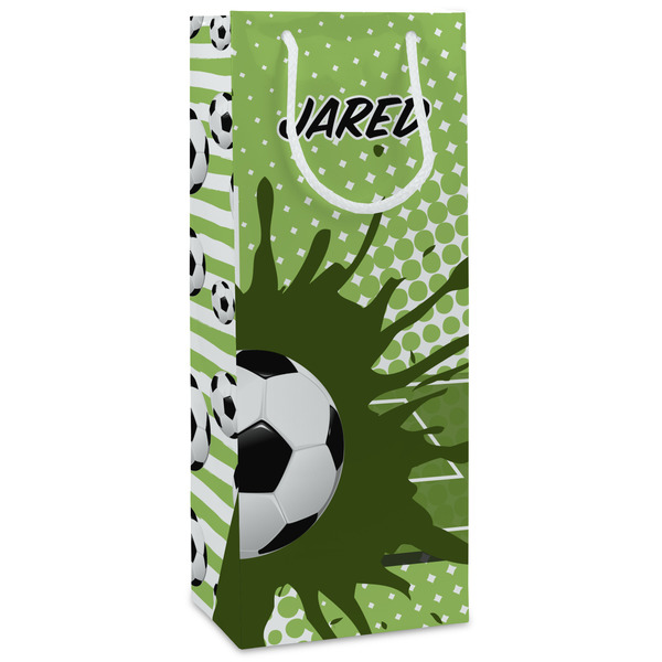 Custom Soccer Wine Gift Bags (Personalized)